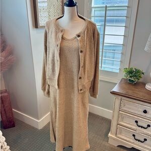 Womens Boutique Listicle Cozy Knit Midi Dress size Small